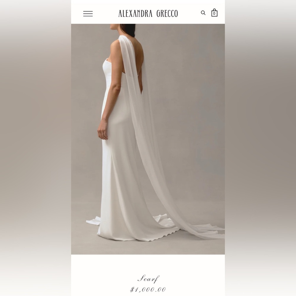 Alexandra Grecco Silk Scarf Bridal